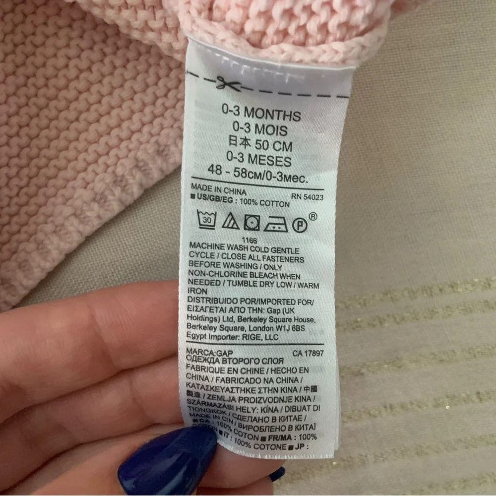 Gap Knit Bear Ears Baby Jacket